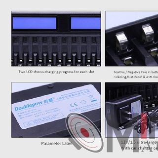 Bộ sạc pin 16 viên thông minh DoublePow DP-K106