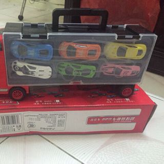 Bộ đồ chơi Gara ô tô kèm 12 xe bé