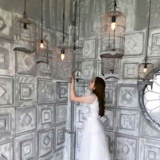 ĐẦM XÒE HOA NỔI 3D
