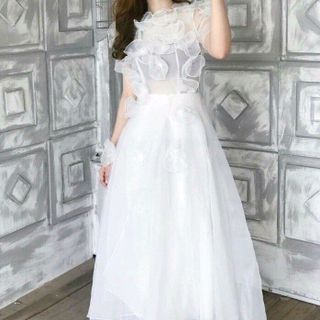 ĐẦM XÒE HOA NỔI 3D