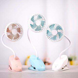 Quạt mini sạc điện kẹp bàn