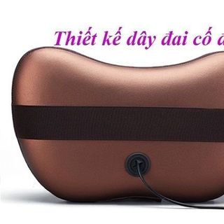 gối massage hồng ngoại 8 bi