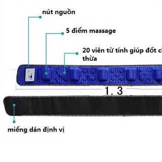 ĐAI MASSAGE GIẢM MỠ BỤNG X5