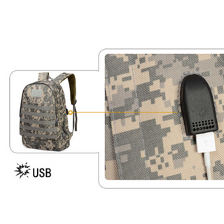 Balo 3D PUBG chống thấm nước USB