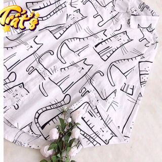 ÁO SƠMI HÌNH MÈO