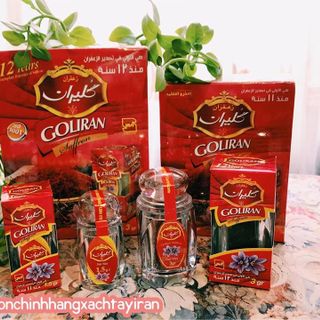 Saffron Goliran - Nhụy hoa nghệ tây từ Iran Hàng chuẩn Negin-Loại tốt nhất giá sỉ