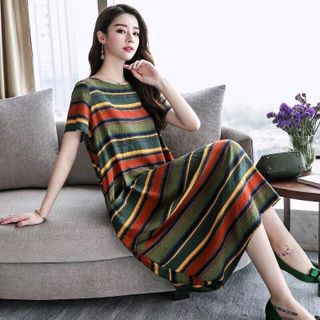 ĐẦM SUÔNG TRÁI BÍ SỌC MÀU