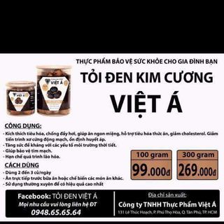 Tỏi đen kim cương Việt Á