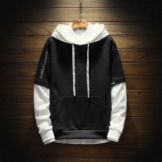 ÁO HOODIE PHỐI NÓN RÁP TAY