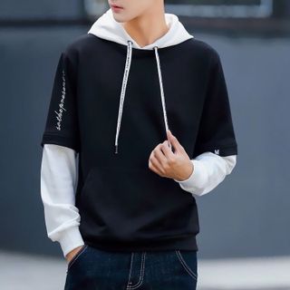 ÁO HOODIE PHỐI NÓN RÁP TAY
