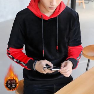 ÁO HOODIE PHỐI NÓN RÁP TAY