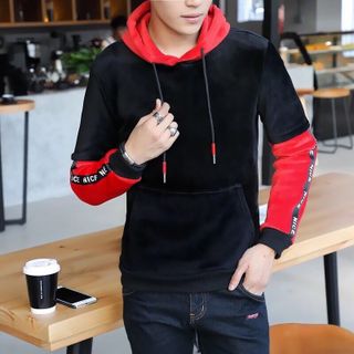 ÁO HOODIE PHỐI NÓN RÁP TAY