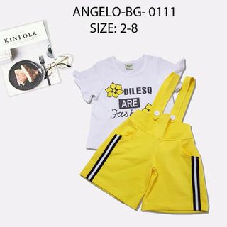 bộ BG quần phối yếm sọc