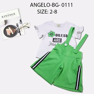 bộ BG quần phối yếm sọc