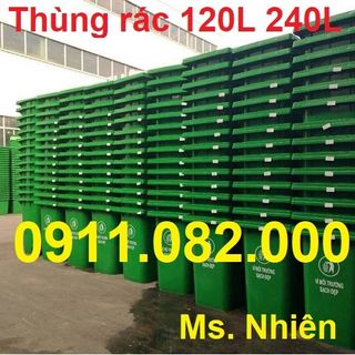 Địa chỉ thùng rác giá rẻ- thùng rác 120L 240L 660L nhựa hdpe giá thấp