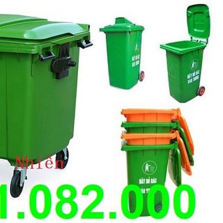 Địa chỉ thùng rác giá rẻ- thùng rác 120L 240L 660L nhựa hdpe giá thấp