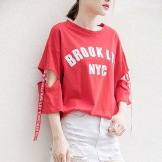 ÁO THUN TAY LỠ PHỐI KHOEN BROOKLYA