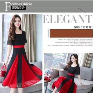 ĐẦM XOÈ PHỐI MÀU