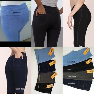 quần legging giả jean 4 túi