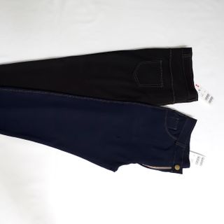 QUẦN LEGGING GIẢ JEAN KHÓA KÉO BỤNG