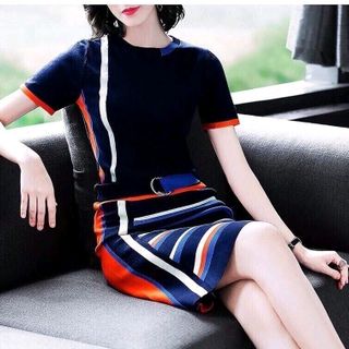 đầm len dệt kim
