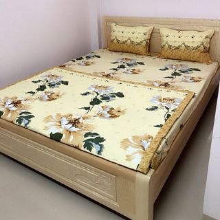 Bộ 5 món chăn ga vỏ gối cotton poly