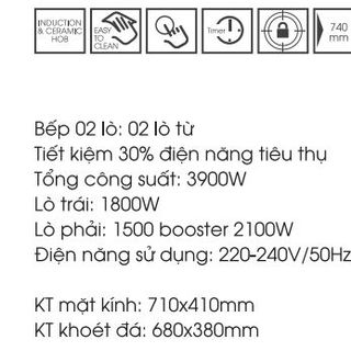 Bếp từ Malaysia FS 712I