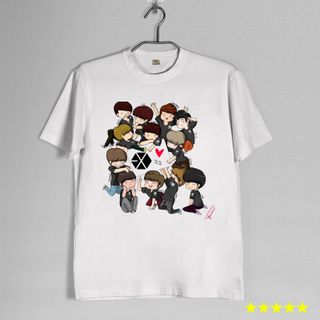 Áo in nam nữ in logo thần tượng KPOP EXO SNSD BTS