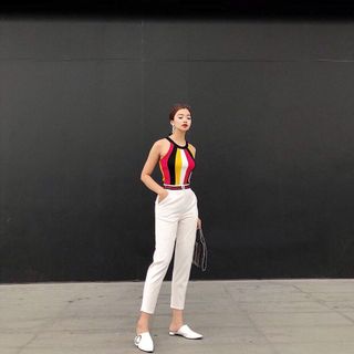 quần đai khoá sườn công sở