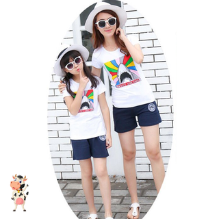 Áo gia đình áo đồng phục Hàm cá mập chất cotton đẹp đủ màu đủ size 5-110kg