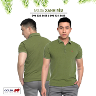 Áo thun nam - áo thun cổ bẻ golio - áo đồng phục cotton 100 - xưởng bán lẻ lớn nhất SG