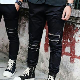 QUẦN JOGGER KAKI ZIP KÉO GỐI