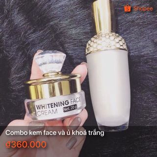 kem face và ủ trắng da mặt