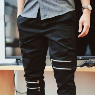 QUẦN JOGGER KAKI ZIP KÉO GỐI
