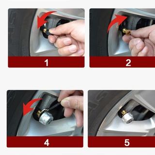 Cảm biến áp suất lốp ô tô gắn ngoài ML-61W valve thép không gỉ – màn hình màu năng lượng mặt trời