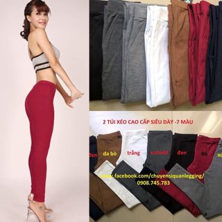 QUẦN LEGGING SIÊU DÀY MÀU ĐỎ