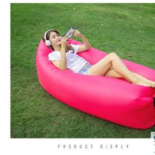 GHẾ HƠI DU LỊCH không cần bơm sofa văn phòng đệm hơi du lịch phượt dã ngoại