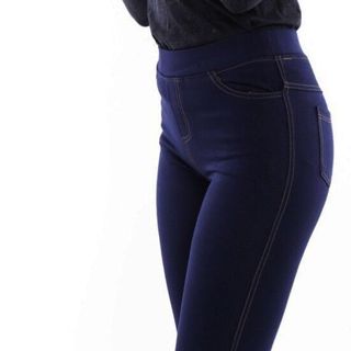 QUẦN LEGGING GIẢ JEAN 4 TÚI MÀU XANH ĐEN