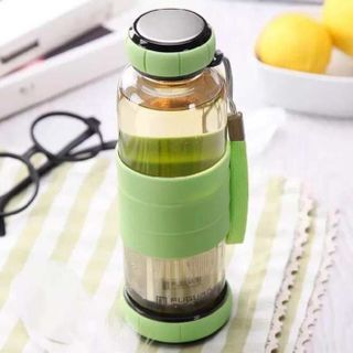 Bình thủy tinh pha trà 420ml bọc silicon
