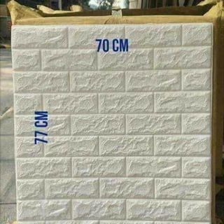 Tấm Xốp Dán Tường Cách Âm Chống Nhiệt Vân Gạch 3D kt 70 x 77cm