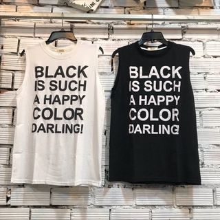ÁO TANKTOP IN CHỮ NỔI- cotton