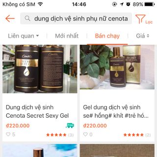 Dung dịch vệ sinh phụ nữ CÉNOTA Lẻ 220k