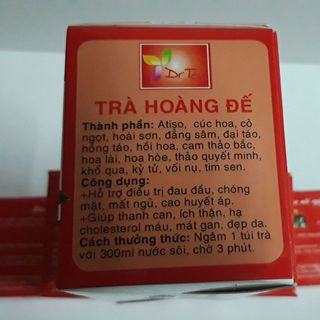 Trà Hoàng Đế hộp 20 gói x2