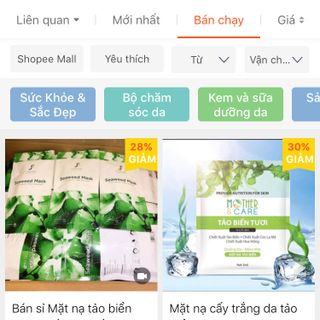 Mặt nạ hạt tảo biển Thiên nhiên flawless
