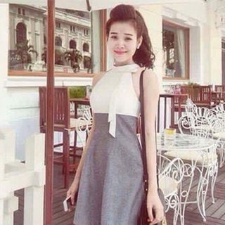 Đầm Yếm Thắt Nơ MS 92