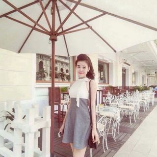 Đầm Yếm Thắt Nơ MS 92