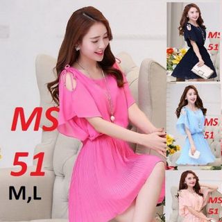 Đầm Xếp Ly Cổ Dún