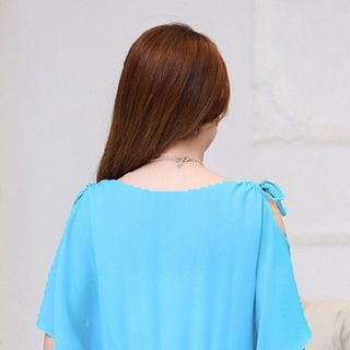 Đầm Xếp Ly Cổ Dún
