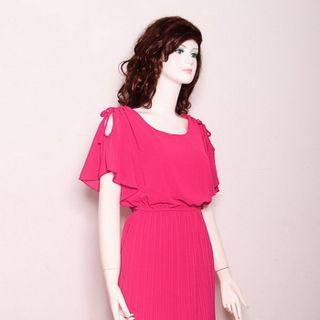 Đầm Xếp Ly Cổ Dún