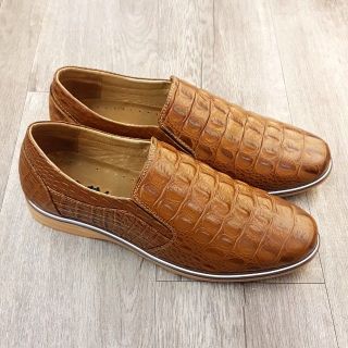 Giày lười Hansamu - AL da cá sấu đế thời trang